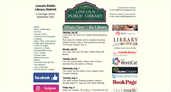 Desktop Screenshot of lincolnpubliclibrary.org